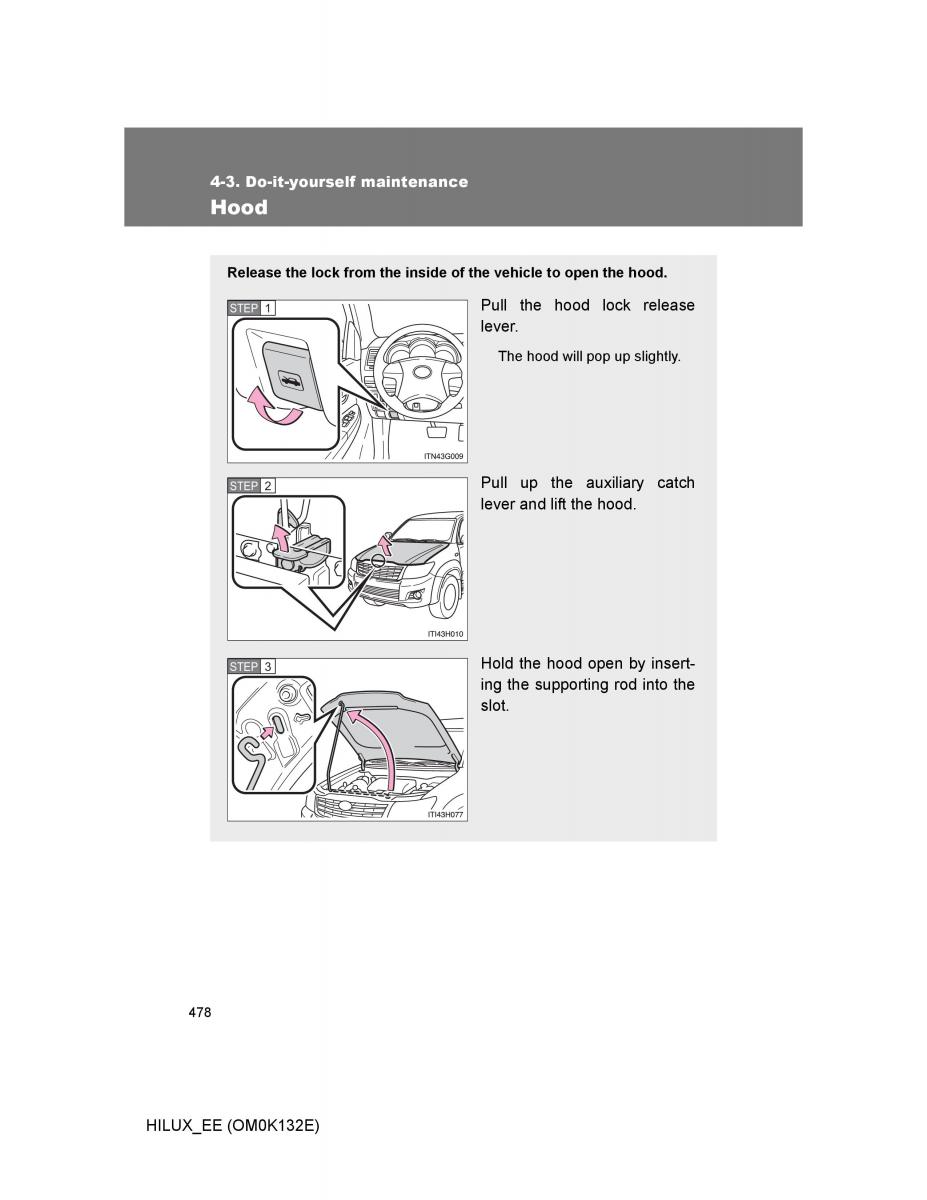 Toyota Hilux VII 7 owners manual / page 478