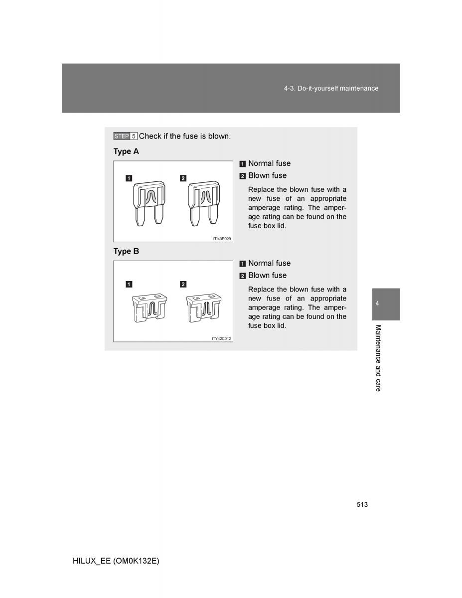 Toyota Hilux VII 7 owners manual / page 513