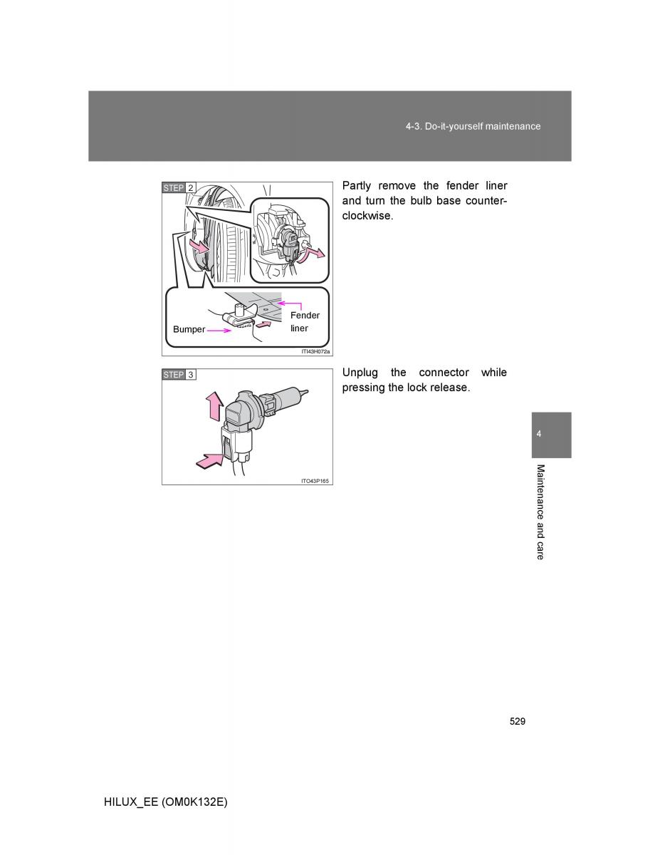 Toyota Hilux VII 7 owners manual / page 529