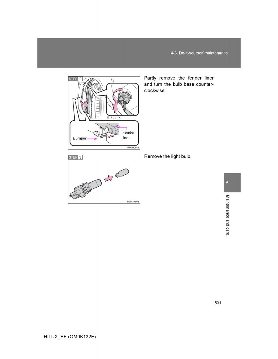 Toyota Hilux VII 7 owners manual / page 531