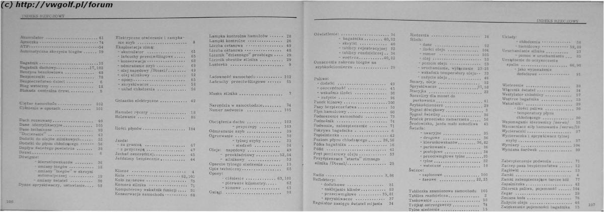 VW Golf II 2 MK2 instrukcja obslugi / page 55