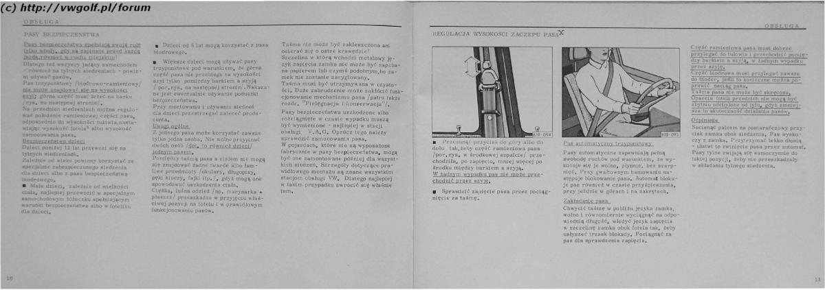 VW Golf II 2 MK2 instrukcja obslugi / page 7