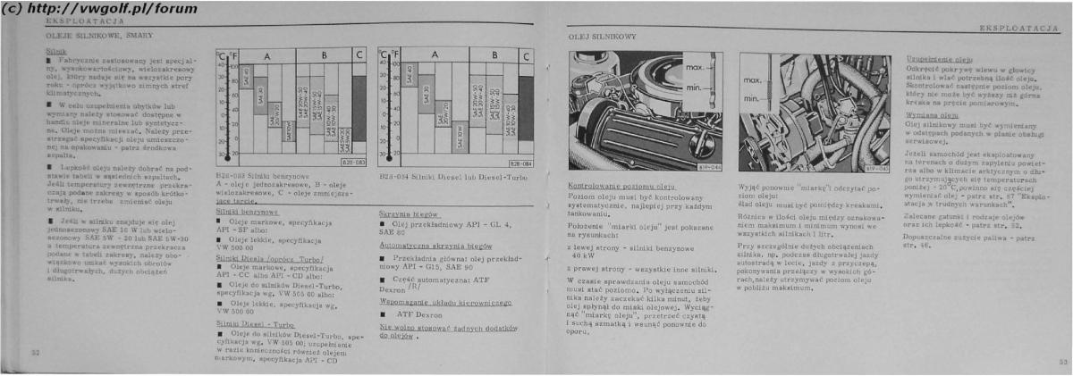 VW Golf II 2 MK2 instrukcja obslugi / page 28