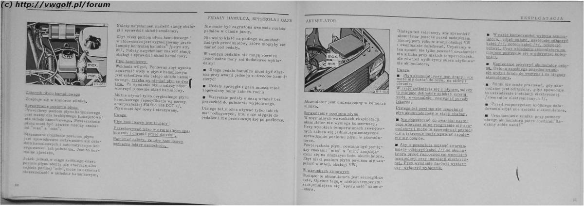 VW Golf II 2 MK2 instrukcja obslugi / page 32