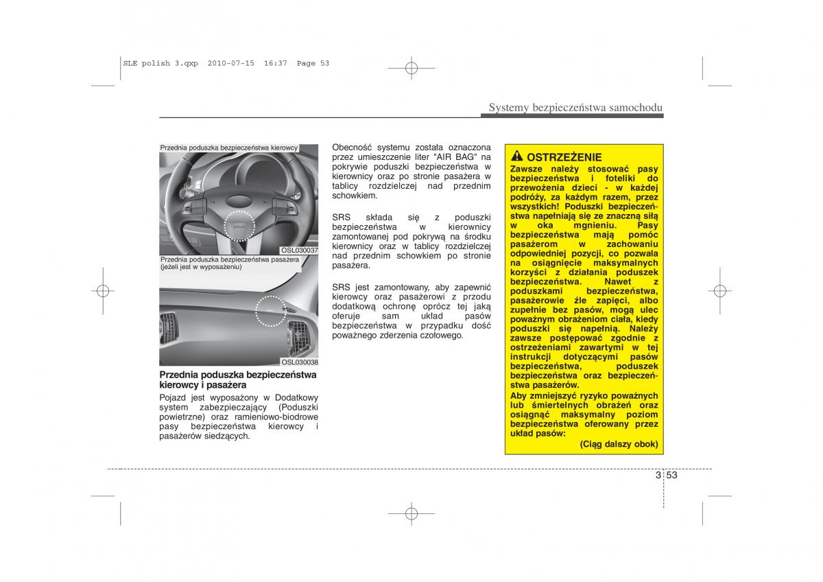 instrukcja obslugi  Kia Sportage III instrukcja / page 68