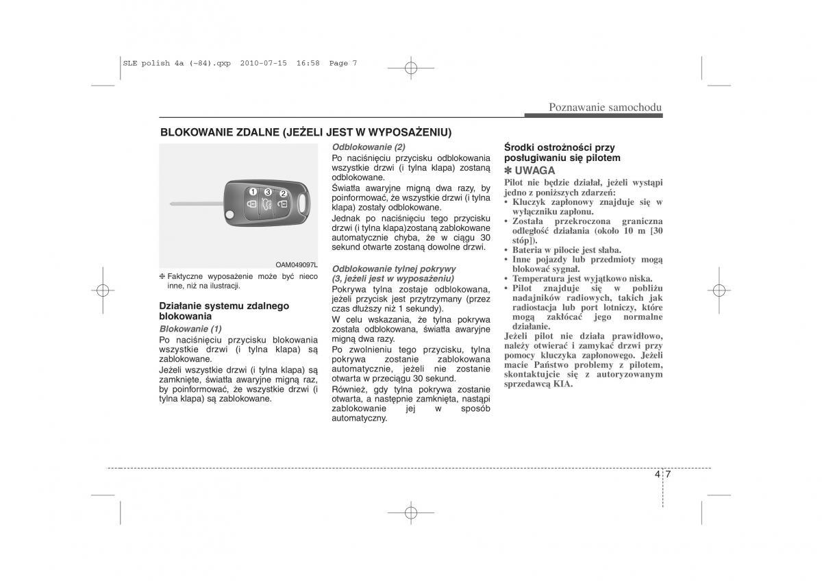 instrukcja obslugi  Kia Sportage III instrukcja / page 92