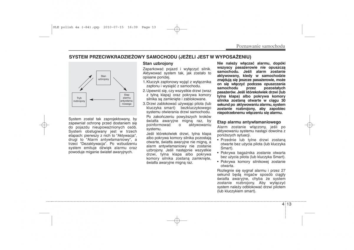 instrukcja obslugi  Kia Sportage III instrukcja / page 98