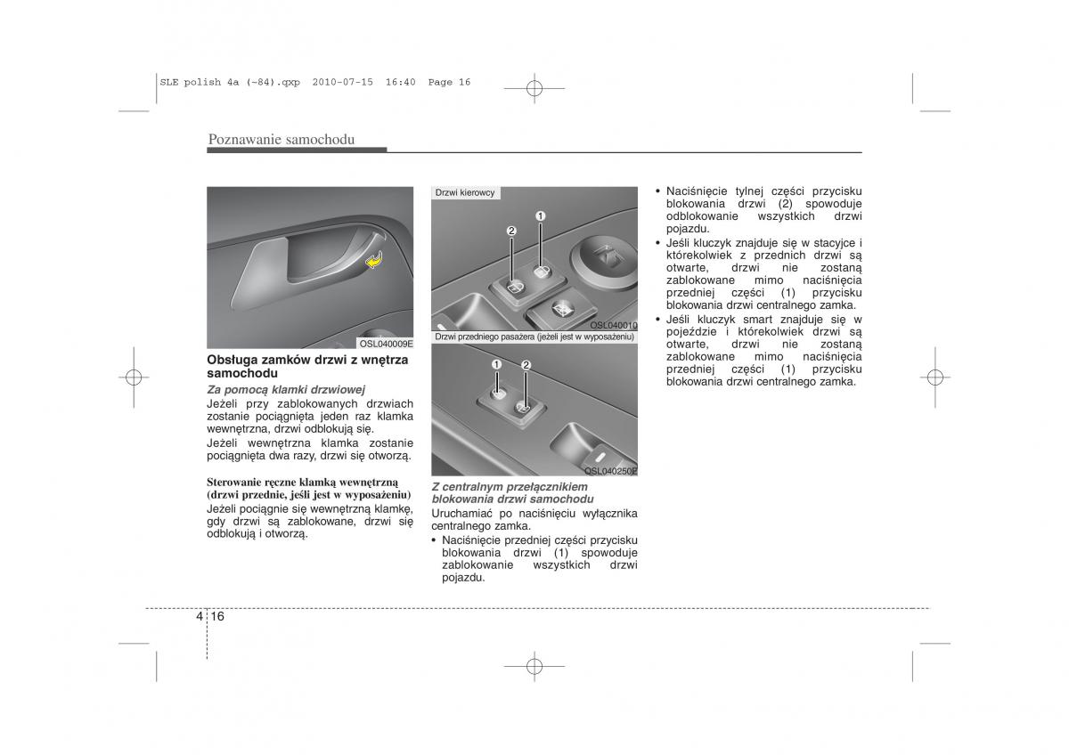 instrukcja obslugi  Kia Sportage III instrukcja / page 101