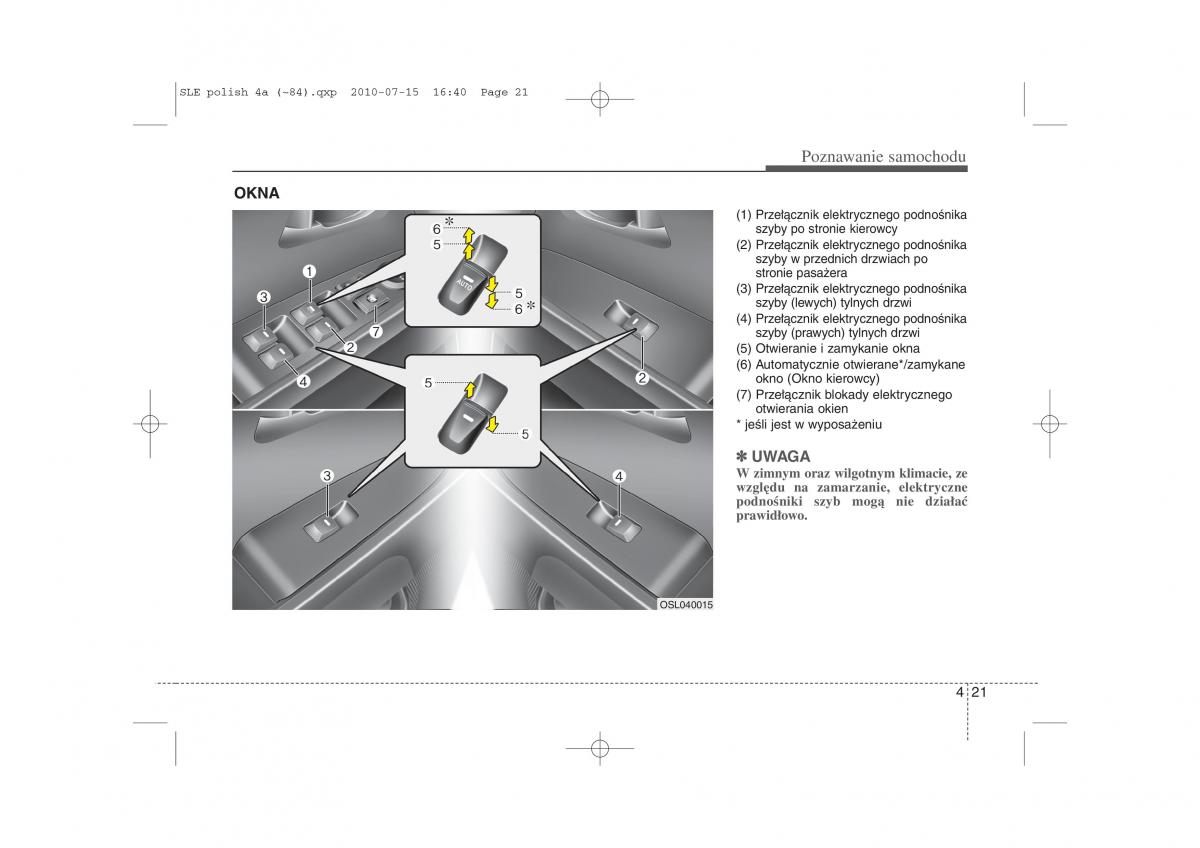 instrukcja obslugi  Kia Sportage III instrukcja / page 106