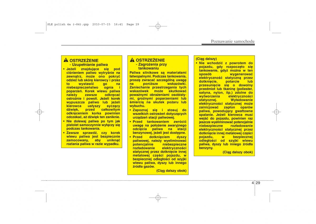 instrukcja obslugi  Kia Sportage III instrukcja / page 114