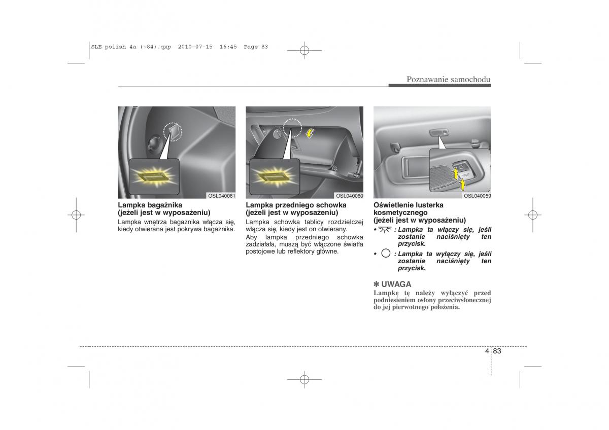 instrukcja obslugi  Kia Sportage III instrukcja / page 168