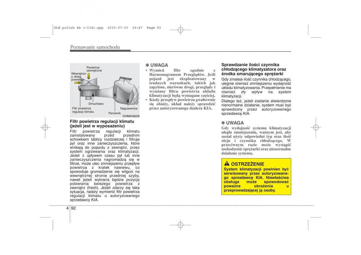 instrukcja obslugi  Kia Sportage III instrukcja / page 177