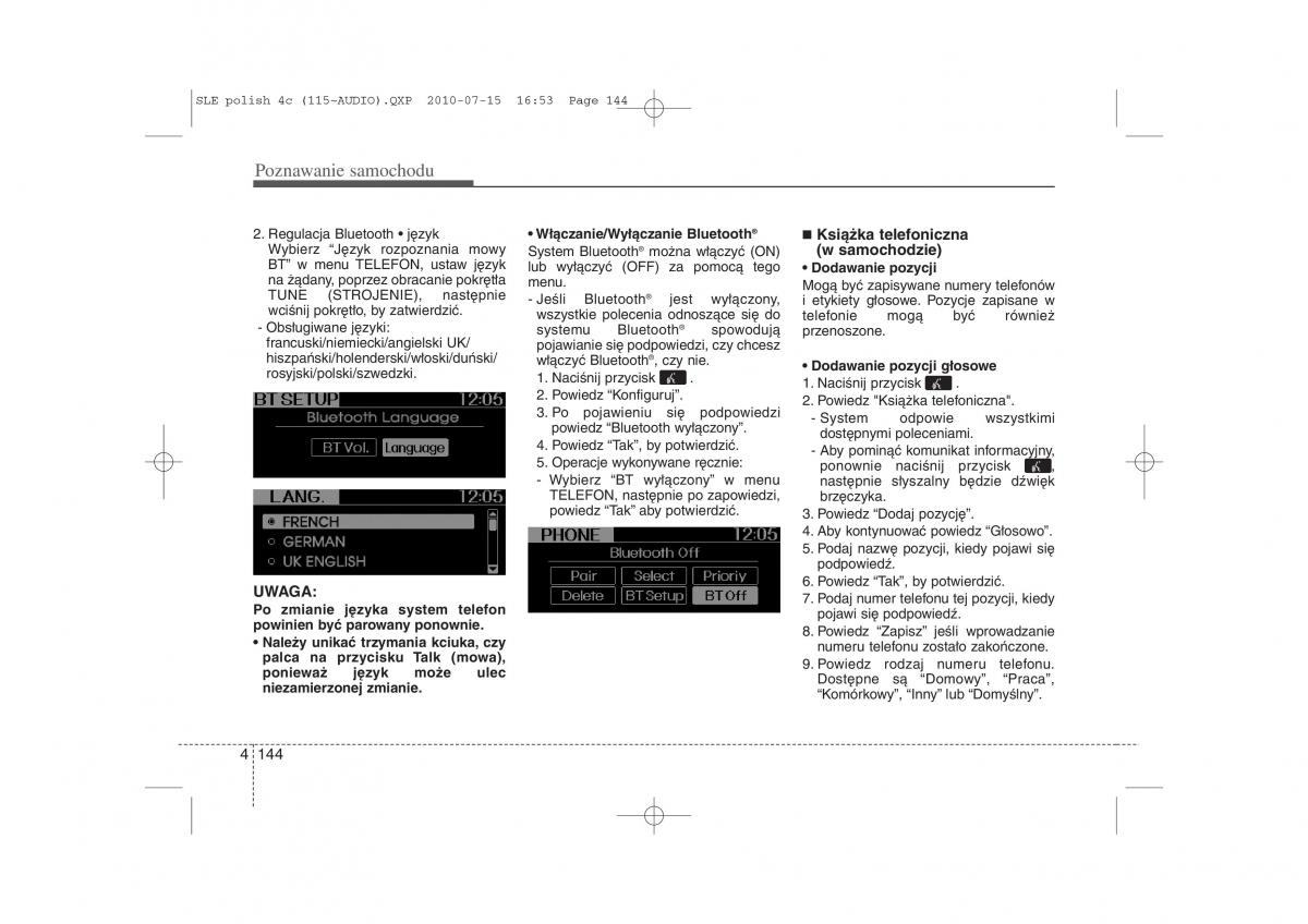 instrukcja obslugi  Kia Sportage III instrukcja / page 229