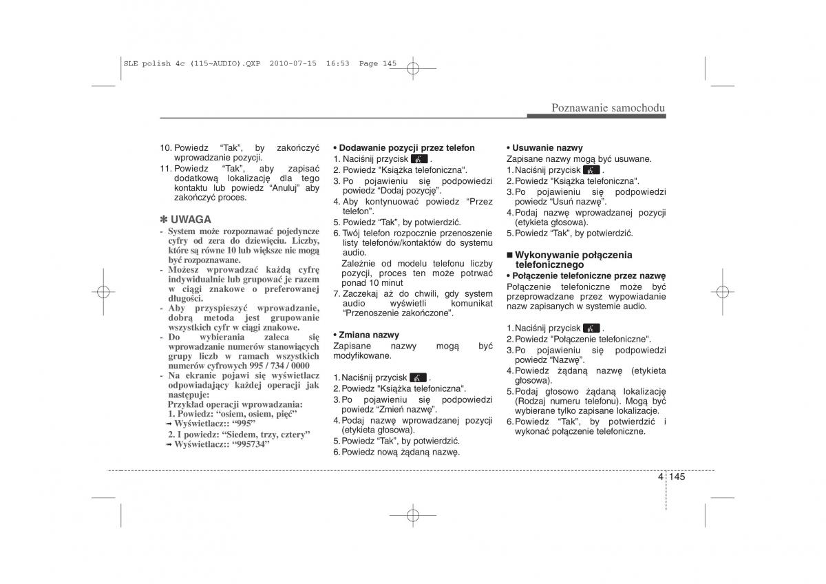 instrukcja obslugi  Kia Sportage III instrukcja / page 230