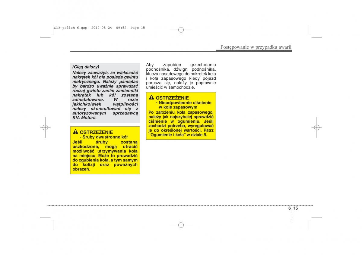 manual  Kia Sportage III instrukcja / page 327