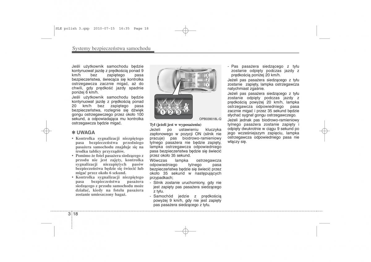 instrukcja obslugi  Kia Sportage III instrukcja / page 33