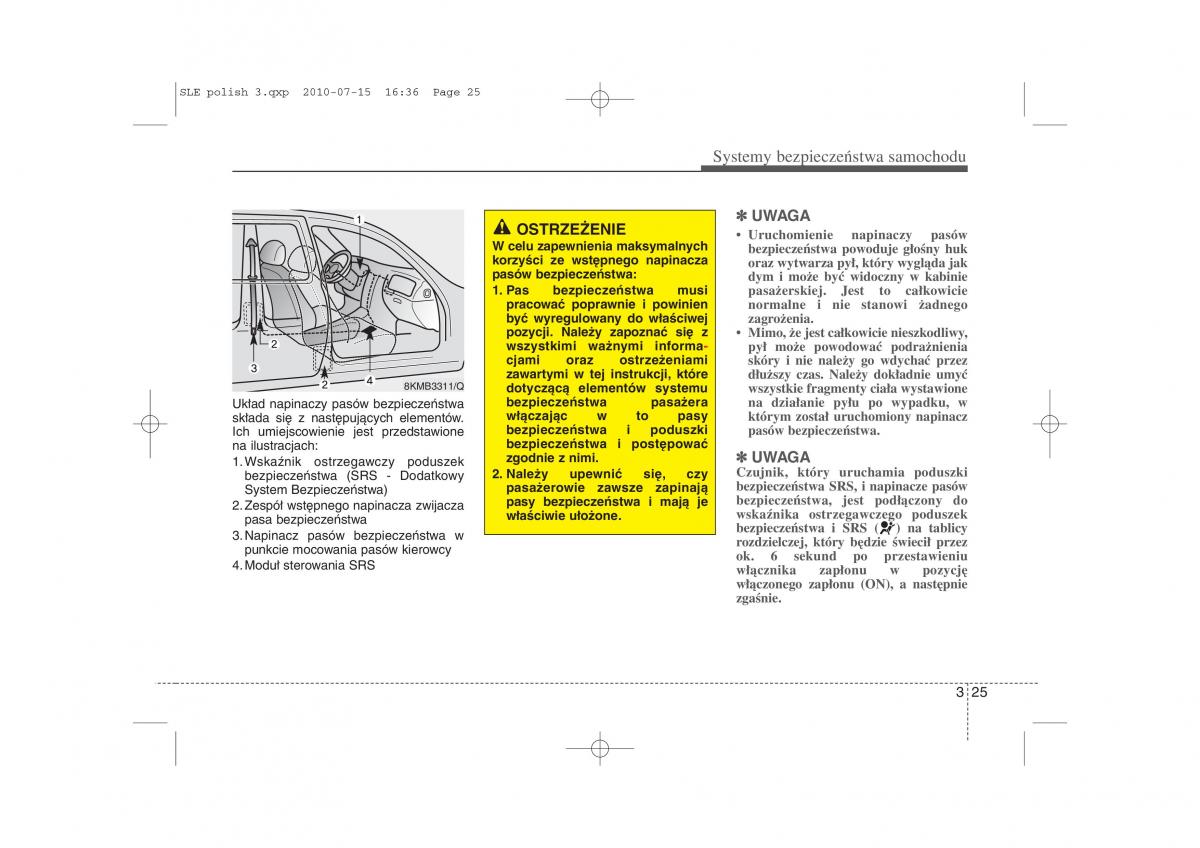 instrukcja obslugi  Kia Sportage III instrukcja / page 40