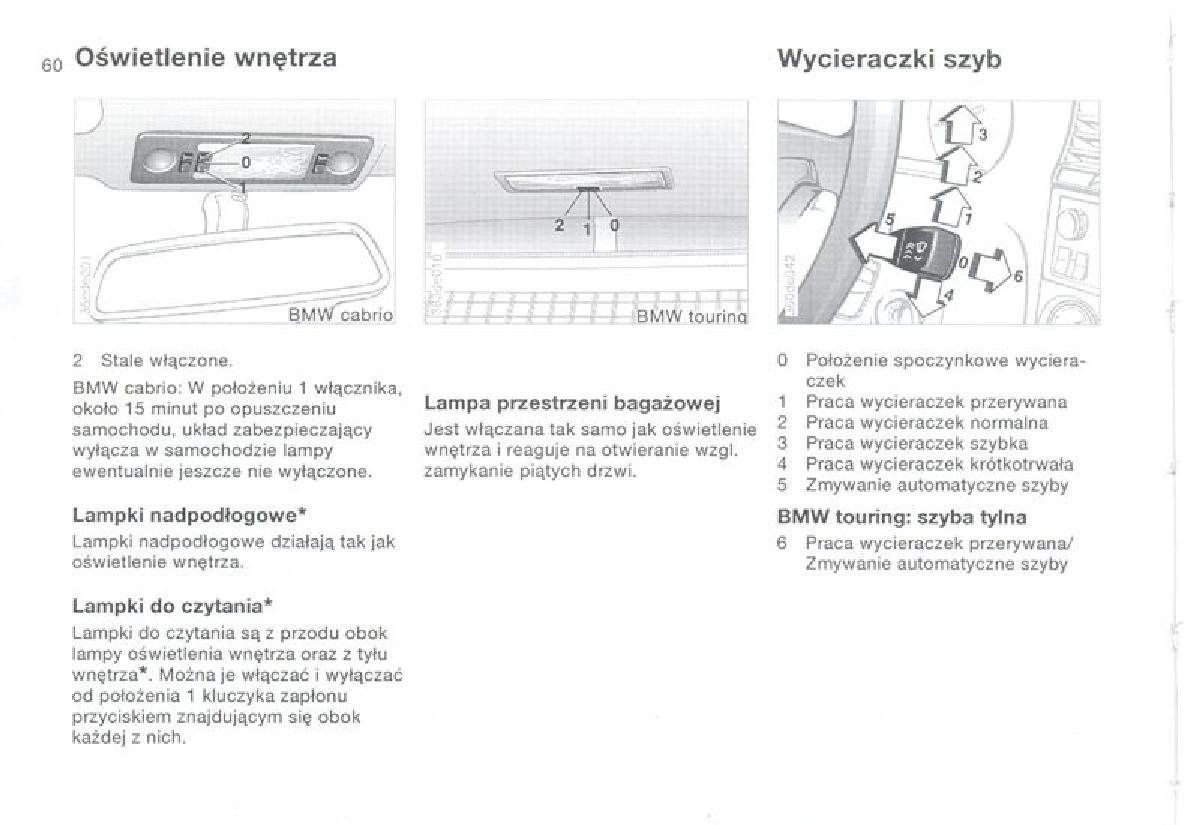 BMW 3 E36 instrukcja obslugi / page 60