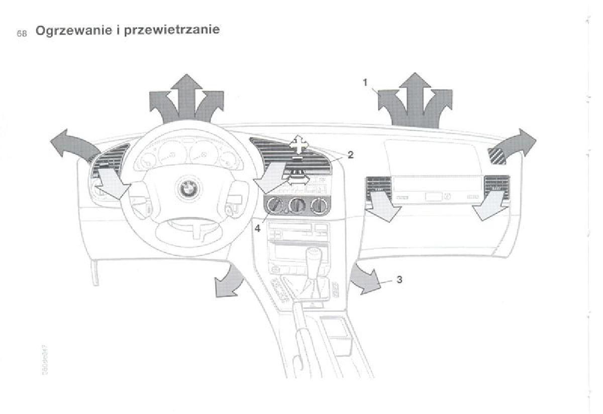 BMW 3 E36 instrukcja obslugi / page 68