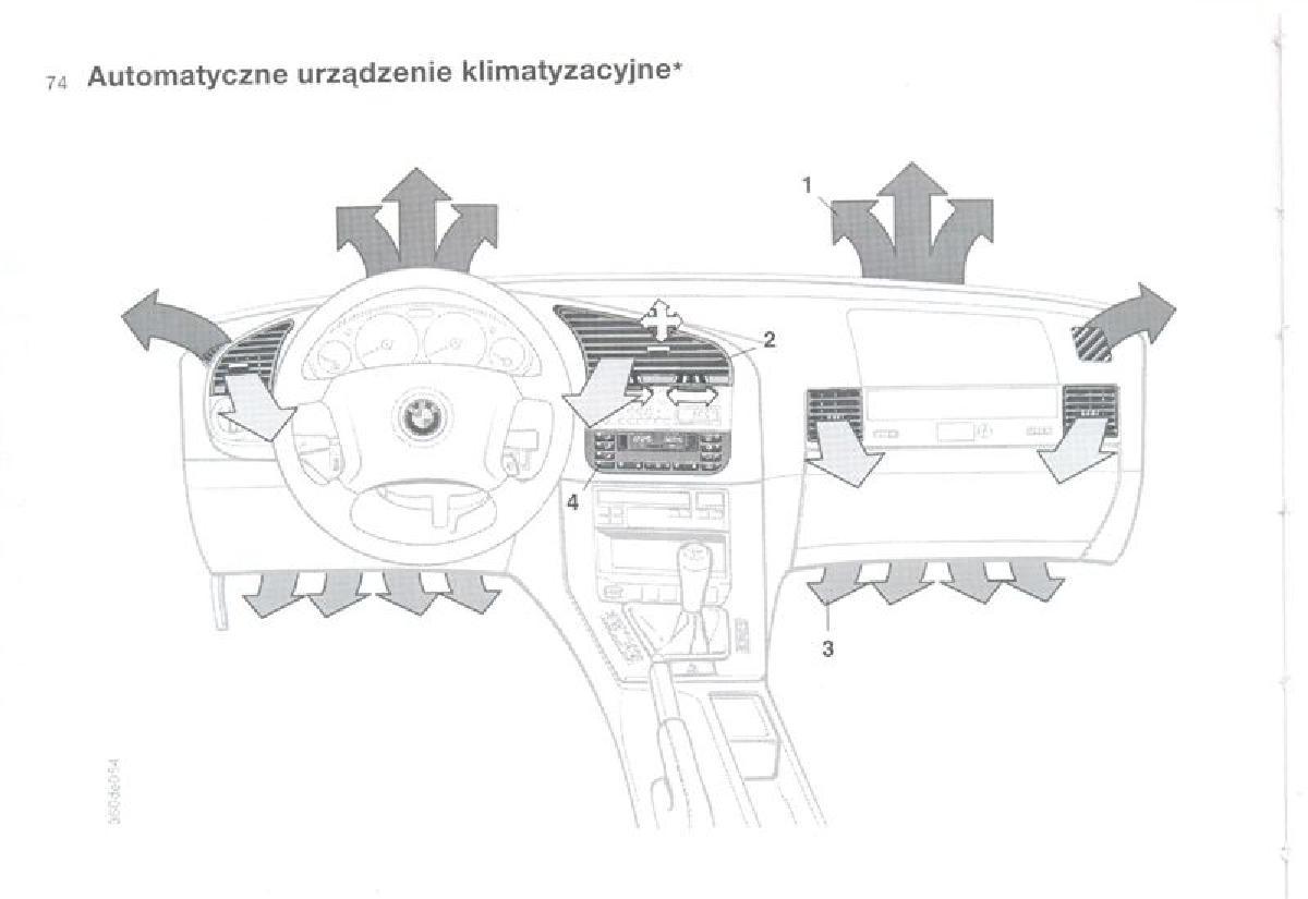 BMW 3 E36 instrukcja obslugi / page 74