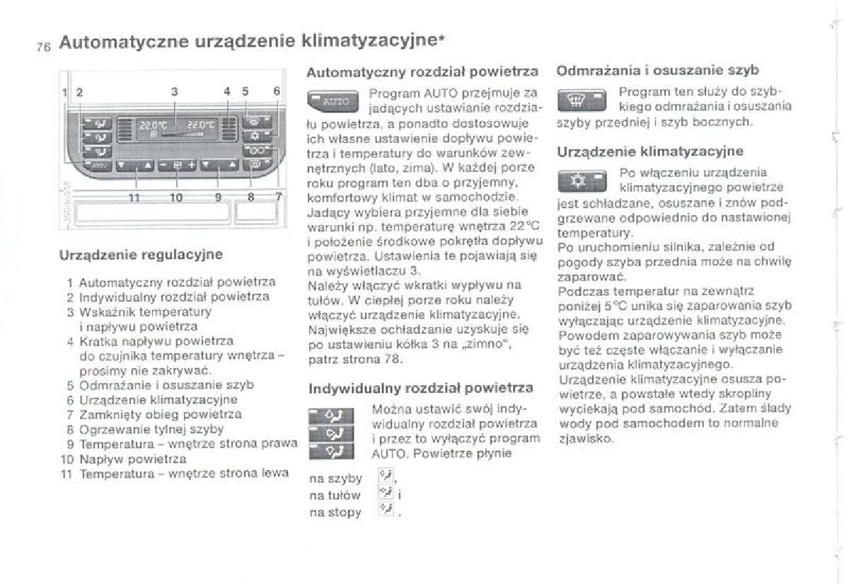 BMW 3 E36 instrukcja obslugi / page 76