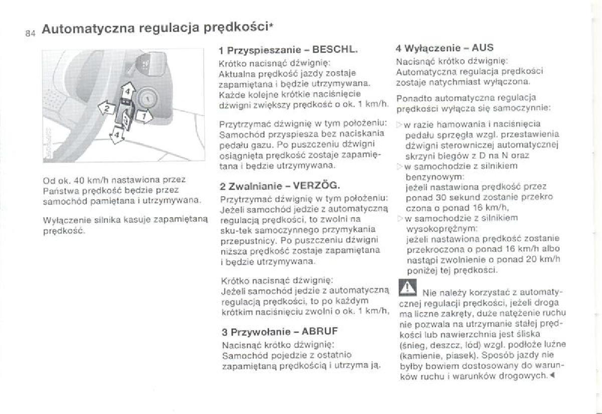 BMW 3 E36 instrukcja obslugi / page 84