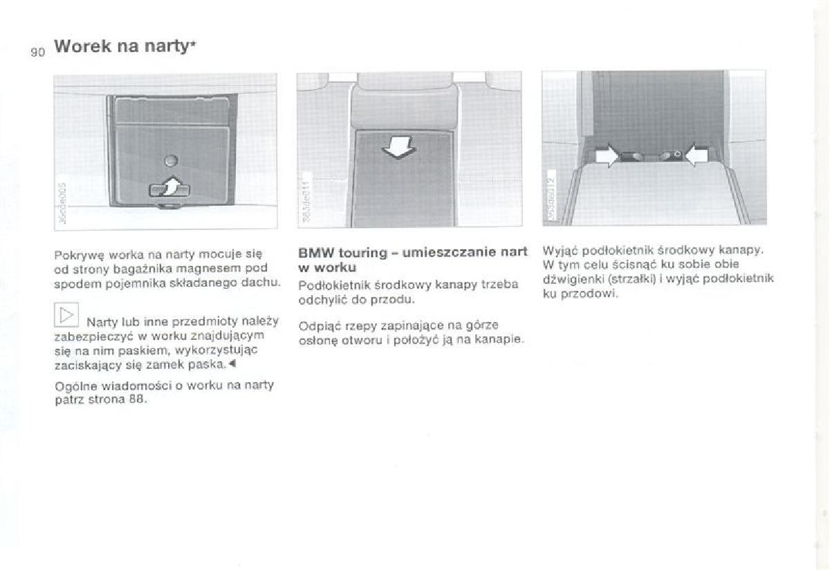 BMW 3 E36 instrukcja obslugi / page 90