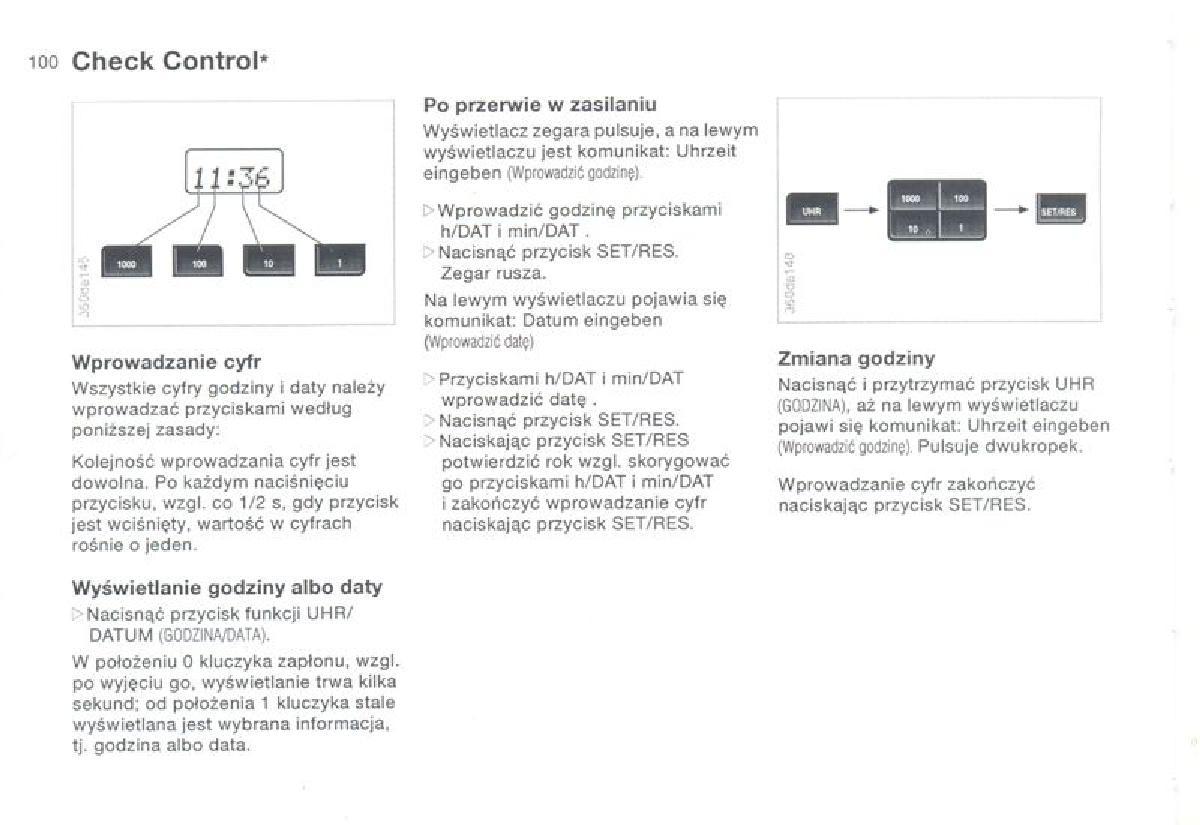 BMW 3 E36 instrukcja obslugi / page 100