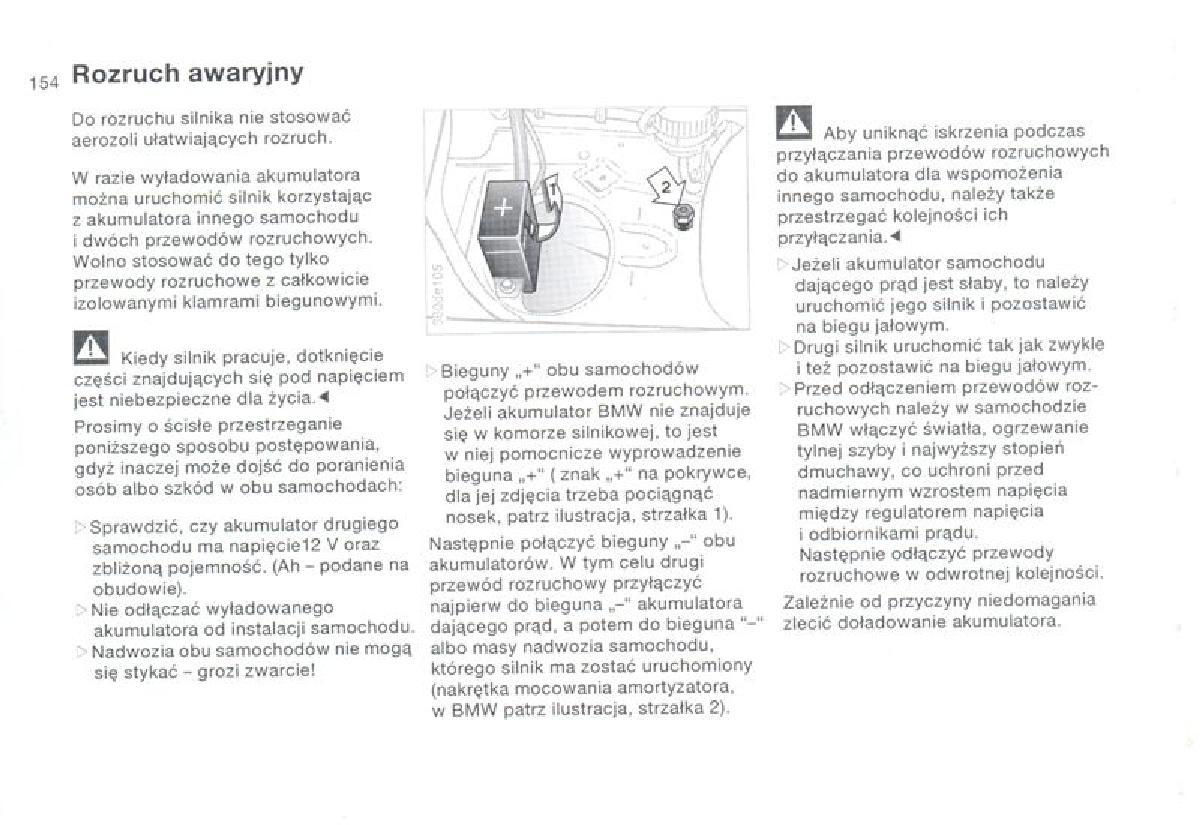 BMW 3 E36 instrukcja obslugi / page 154