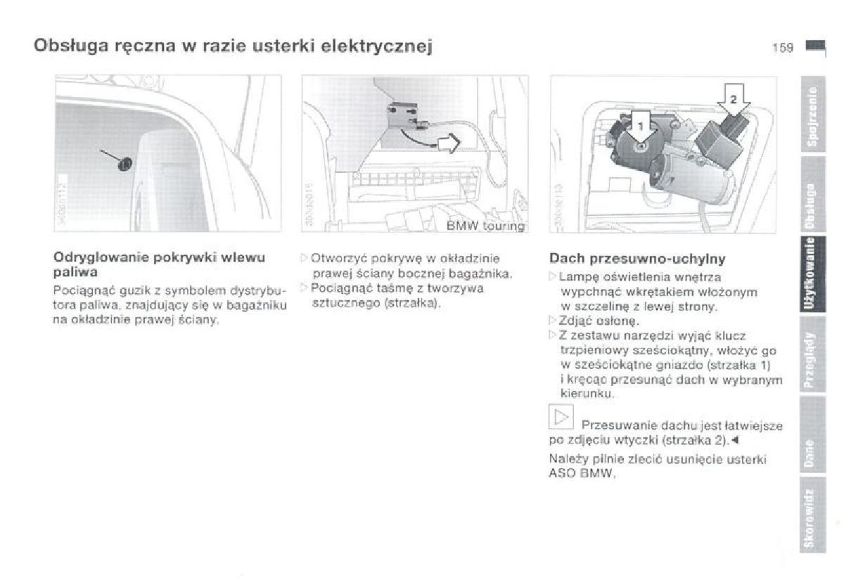 BMW 3 E36 instrukcja obslugi / page 159