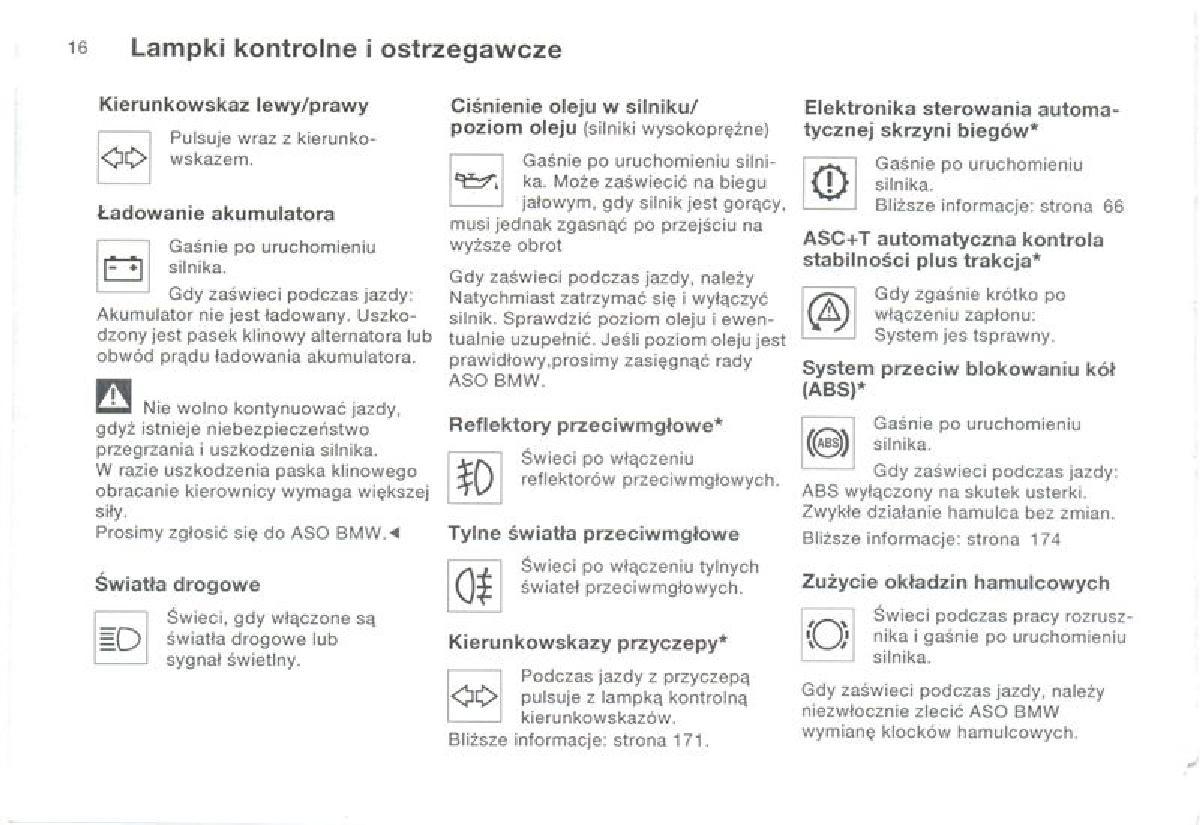 BMW 3 E36 instrukcja obslugi / page 16