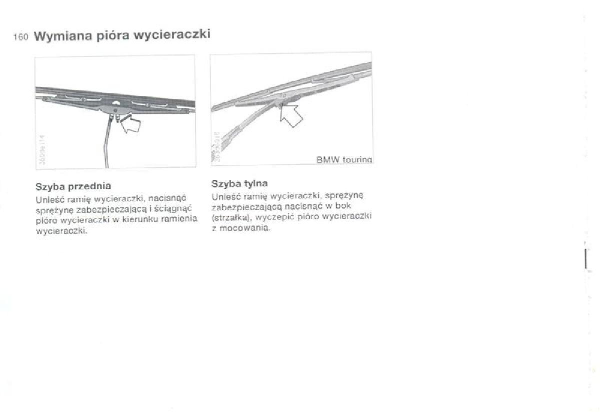 BMW 3 E36 instrukcja obslugi / page 160