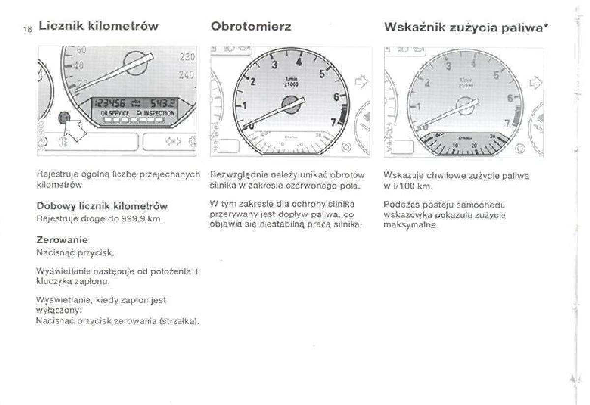 BMW 3 E36 instrukcja obslugi / page 18