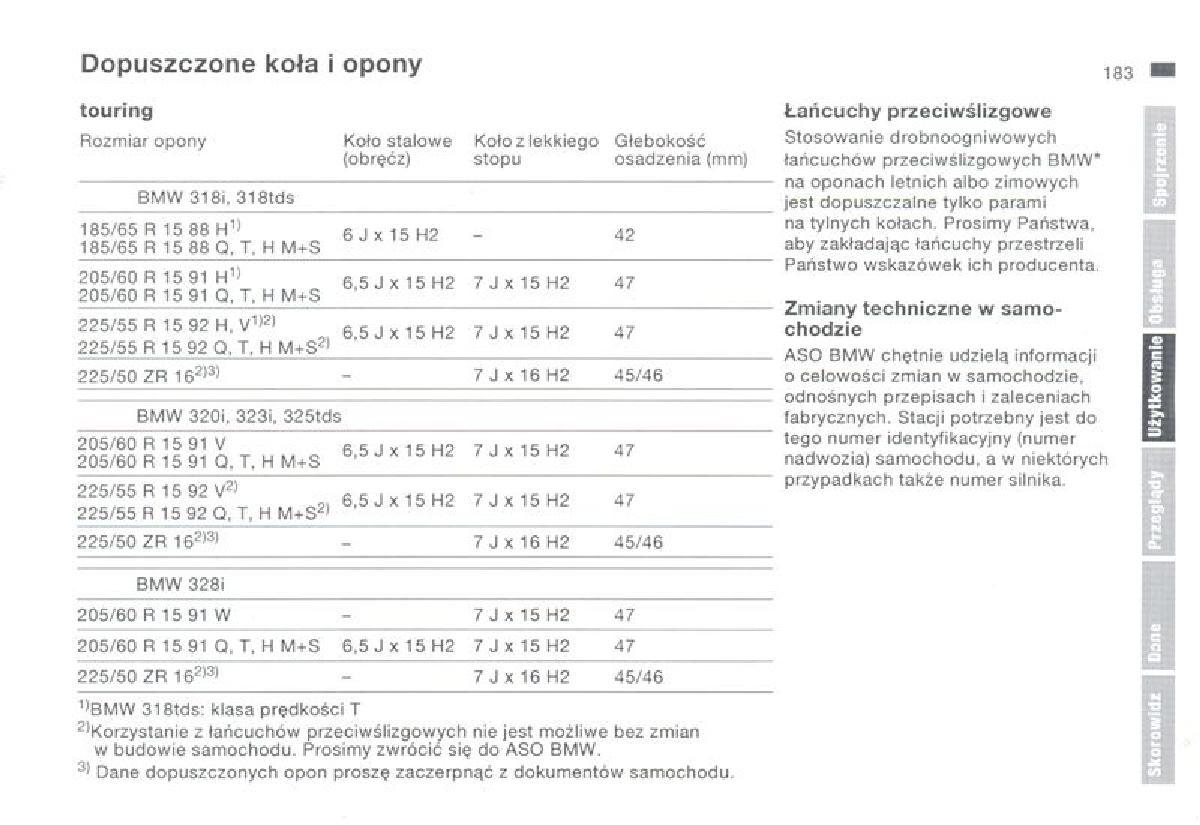 BMW 3 E36 instrukcja obslugi / page 183