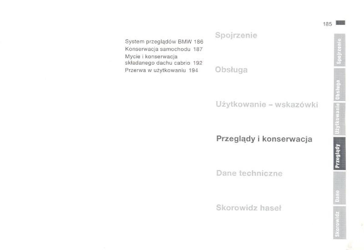 BMW 3 E36 instrukcja obslugi / page 185