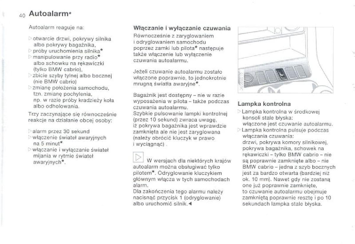 BMW 3 E36 instrukcja obslugi / page 40