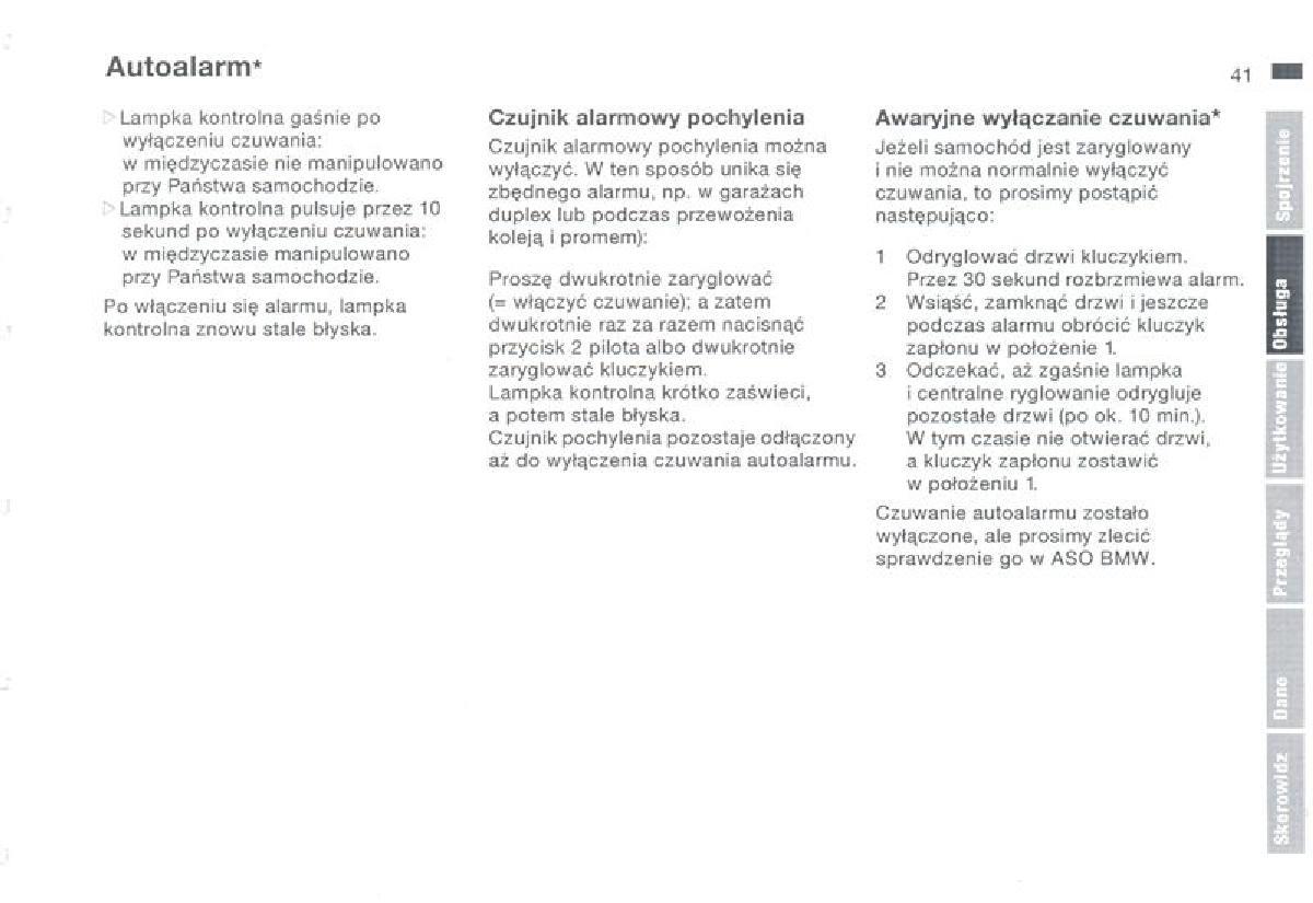 BMW 3 E36 instrukcja obslugi / page 41