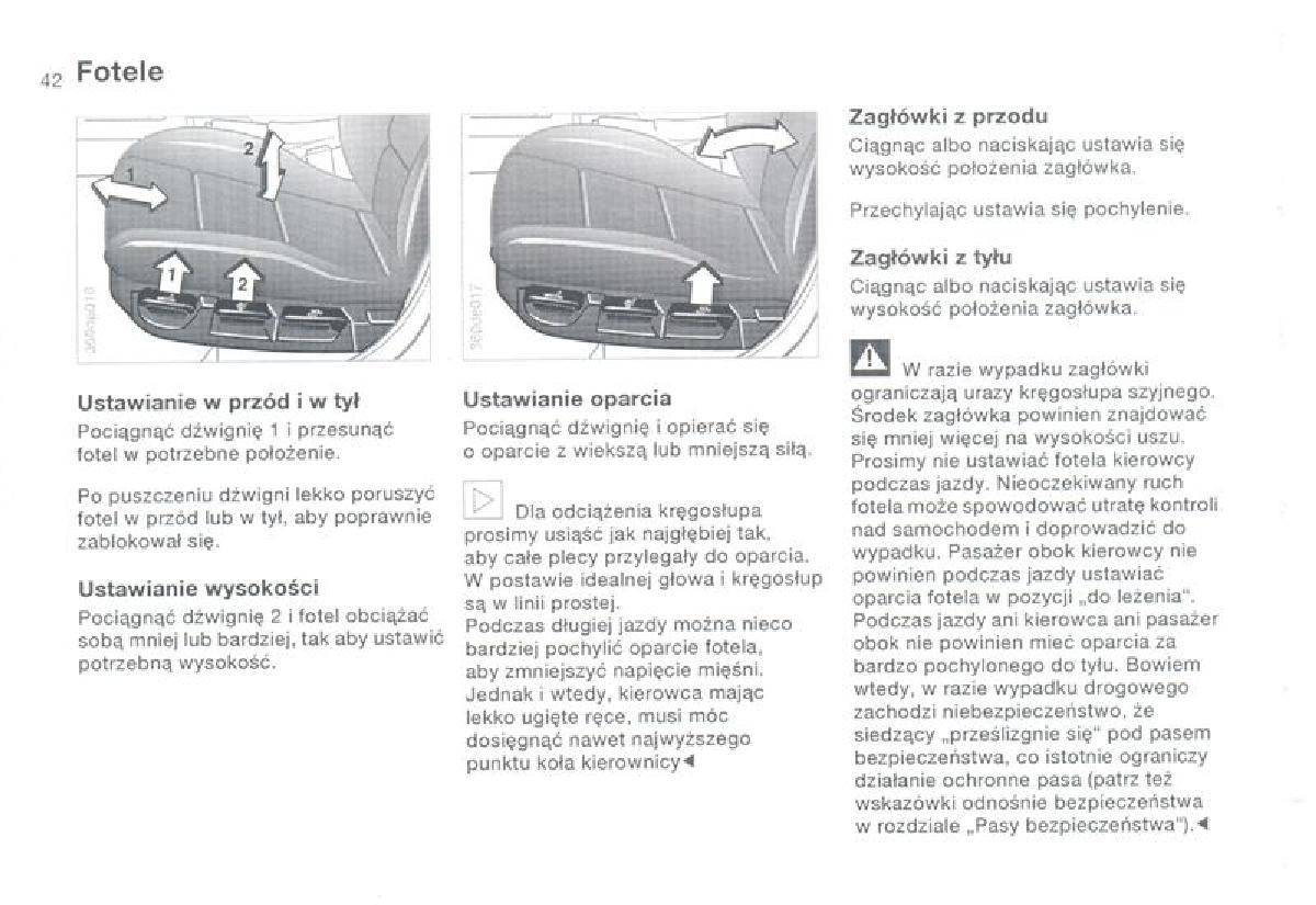 BMW 3 E36 instrukcja obslugi / page 42