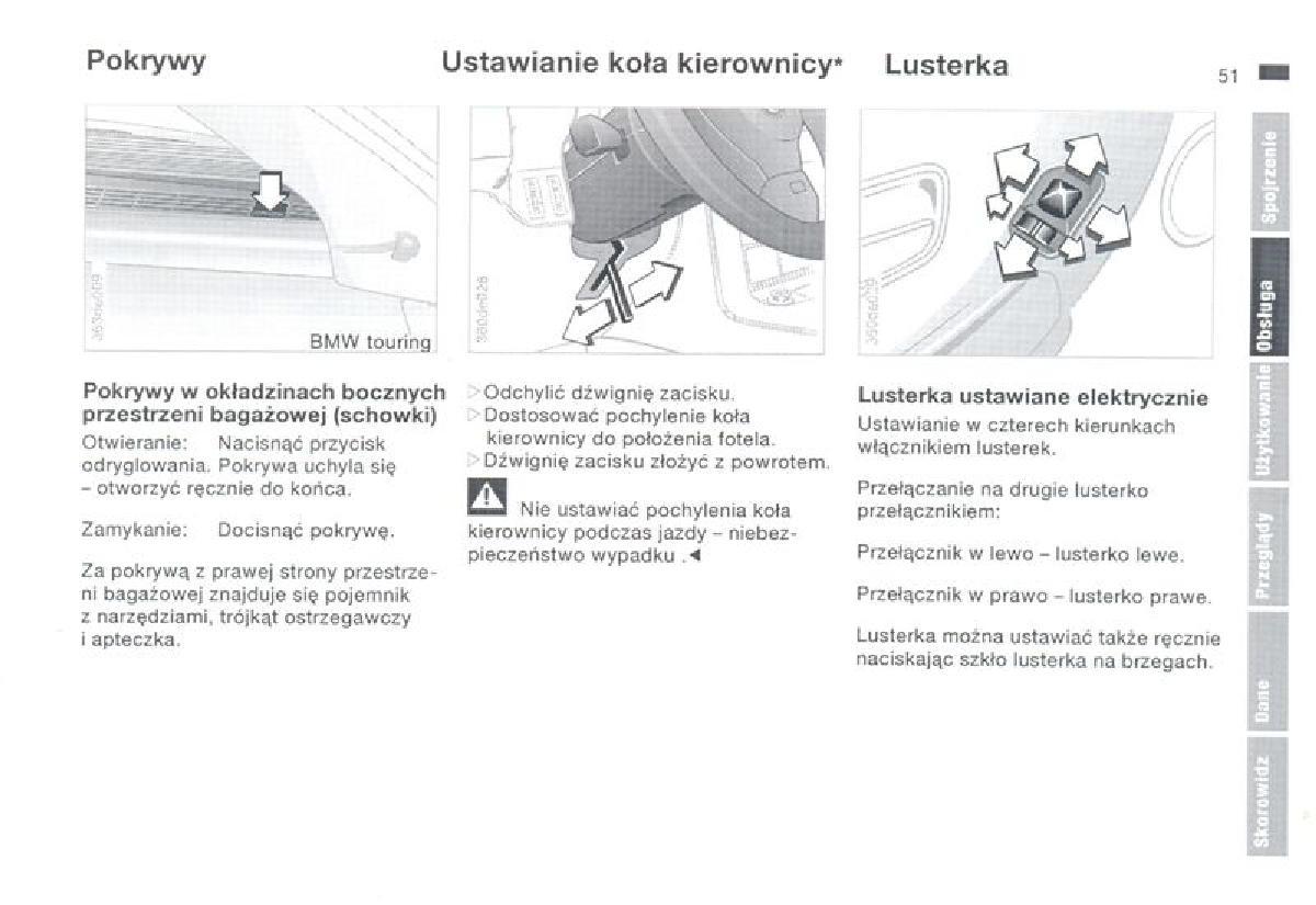 BMW 3 E36 instrukcja obslugi / page 51