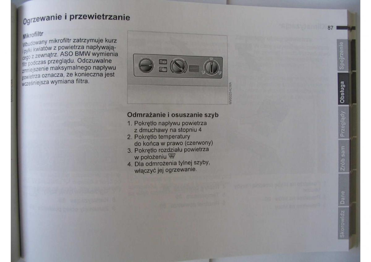 BMW E46 instrukcja obslugi / page 89