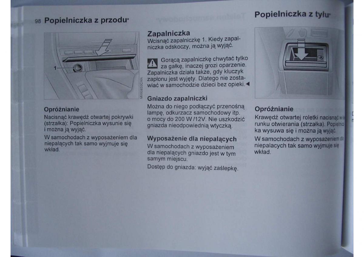 BMW E46 instrukcja obslugi / page 100