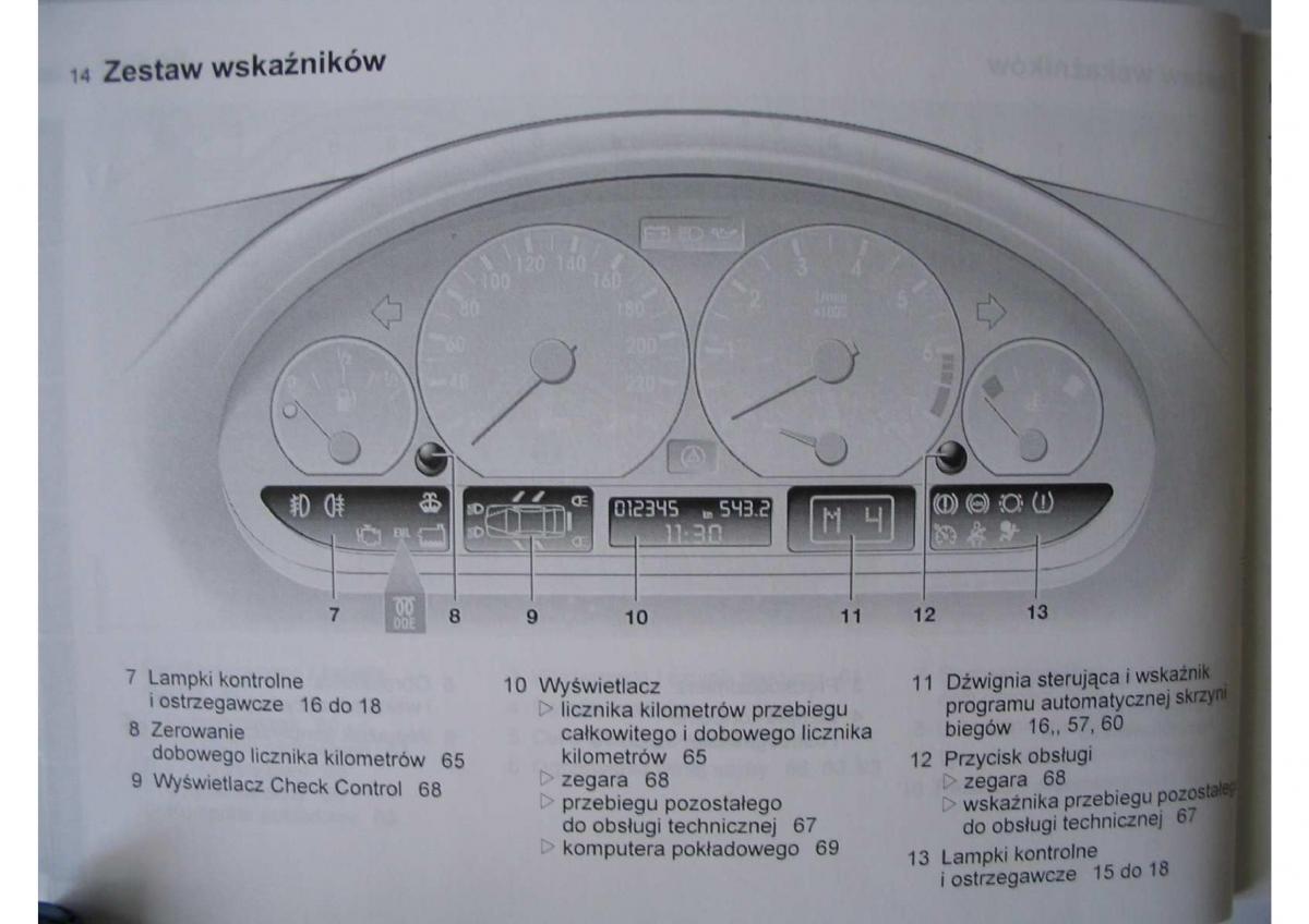 BMW E46 instrukcja obslugi / page 16