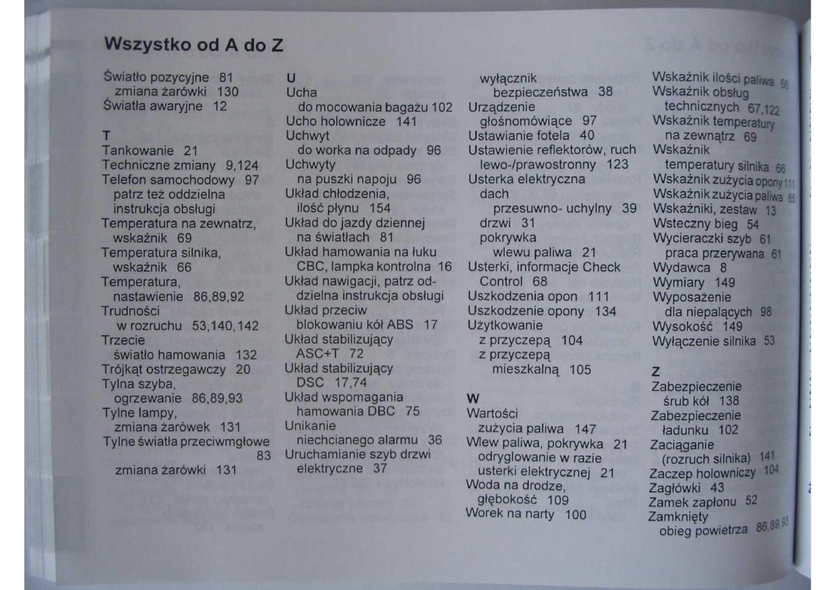 BMW E46 instrukcja obslugi / page 166