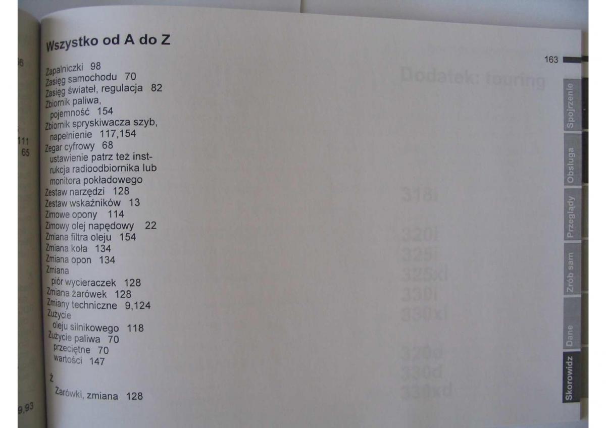 BMW E46 instrukcja obslugi / page 167