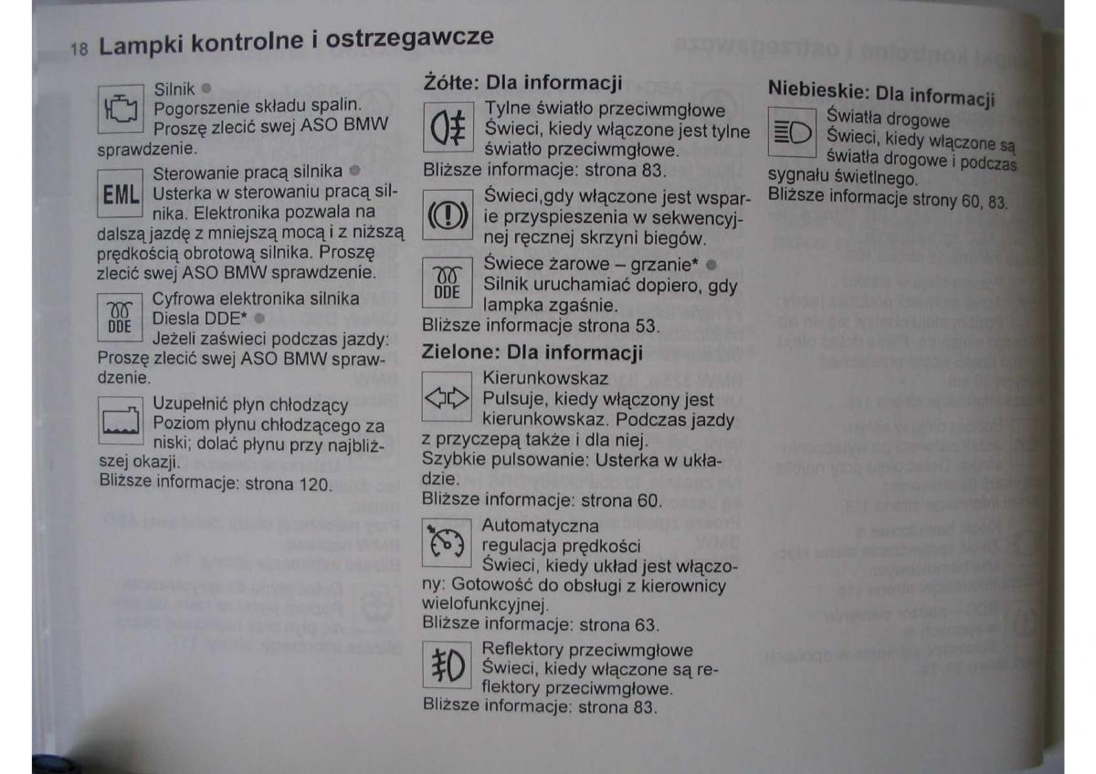 BMW E46 instrukcja obslugi / page 20