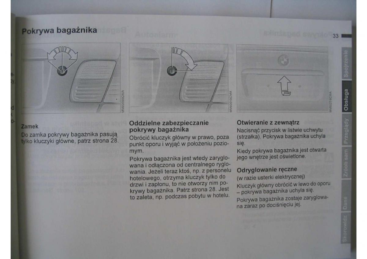 BMW E46 instrukcja obslugi / page 35