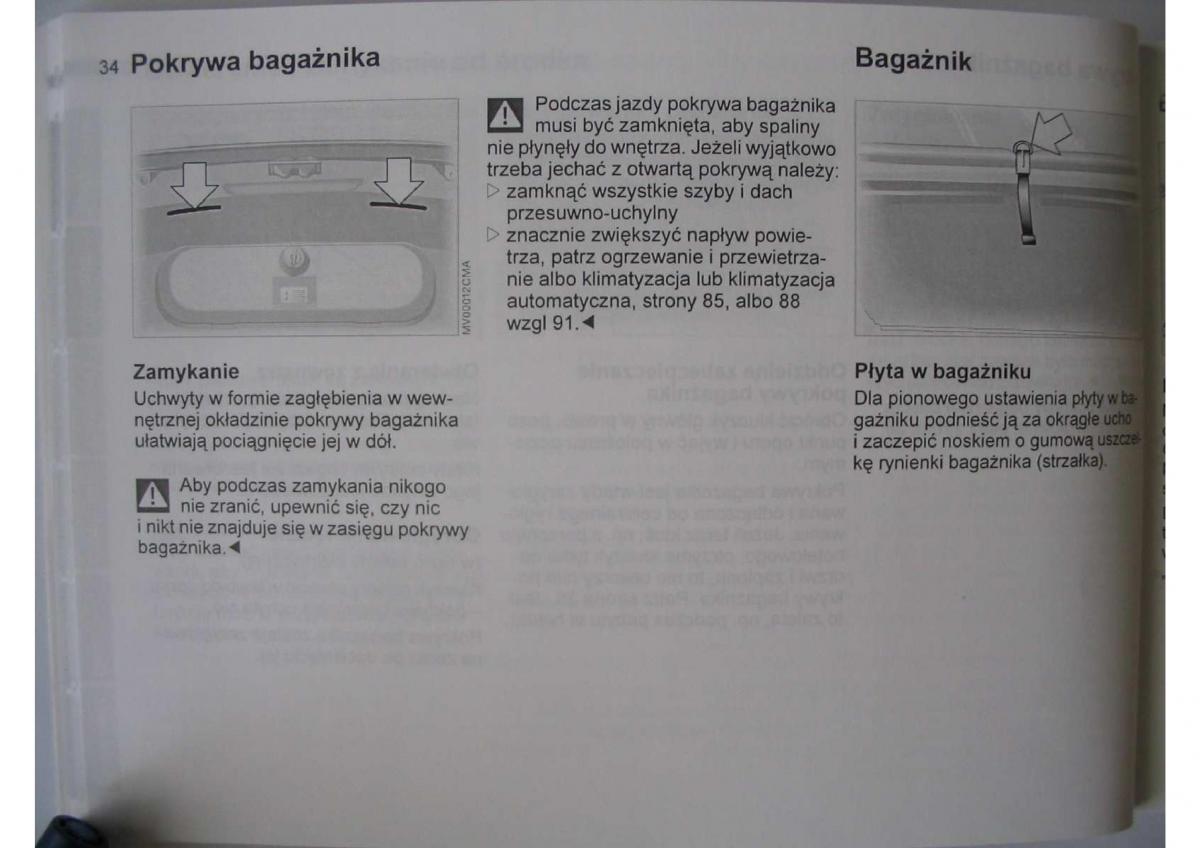 BMW E46 instrukcja obslugi / page 36