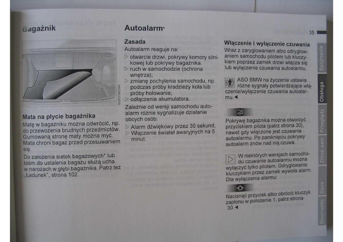 BMW E46 instrukcja obslugi / page 37