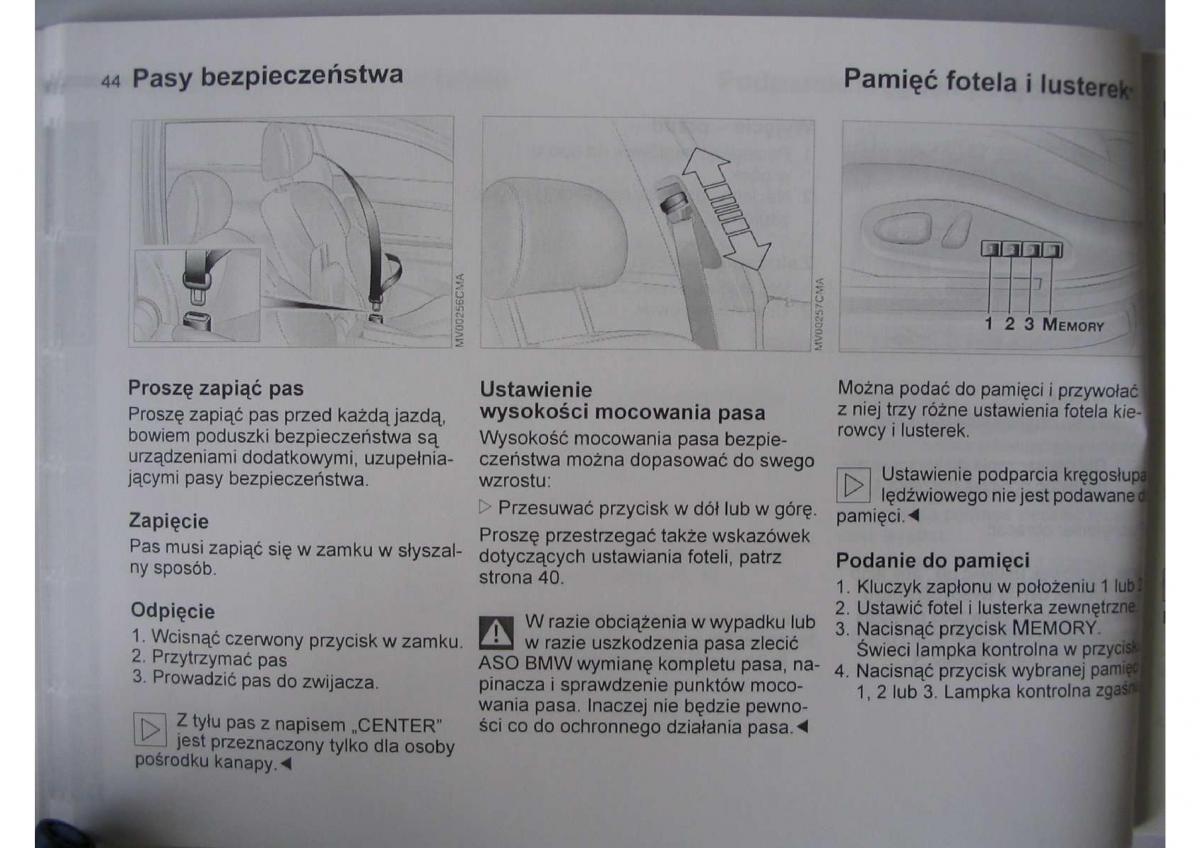 BMW E46 instrukcja obslugi / page 46