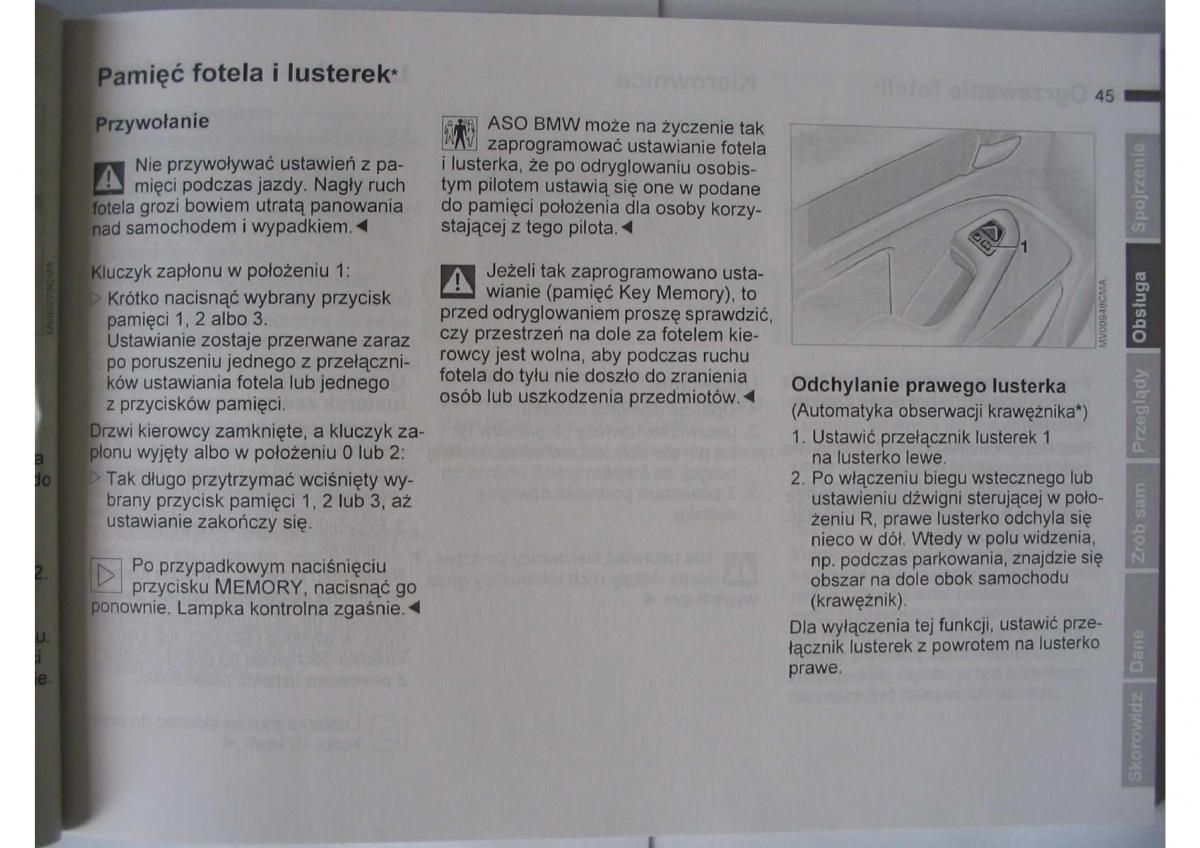 BMW E46 instrukcja obslugi / page 47